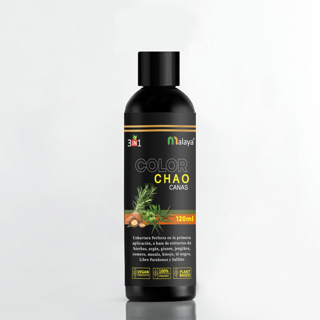 Shampoo Chao Canas + Tratamiento: Elimina las canas y devuelve el color y la vitalidad a tu cabello