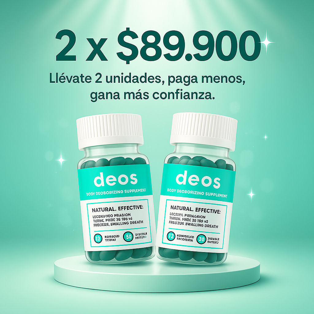 ✨ Revoluciona tu rutina de cuidado personal con Deos – el desodorante en cápsulas inteligente y práctico.