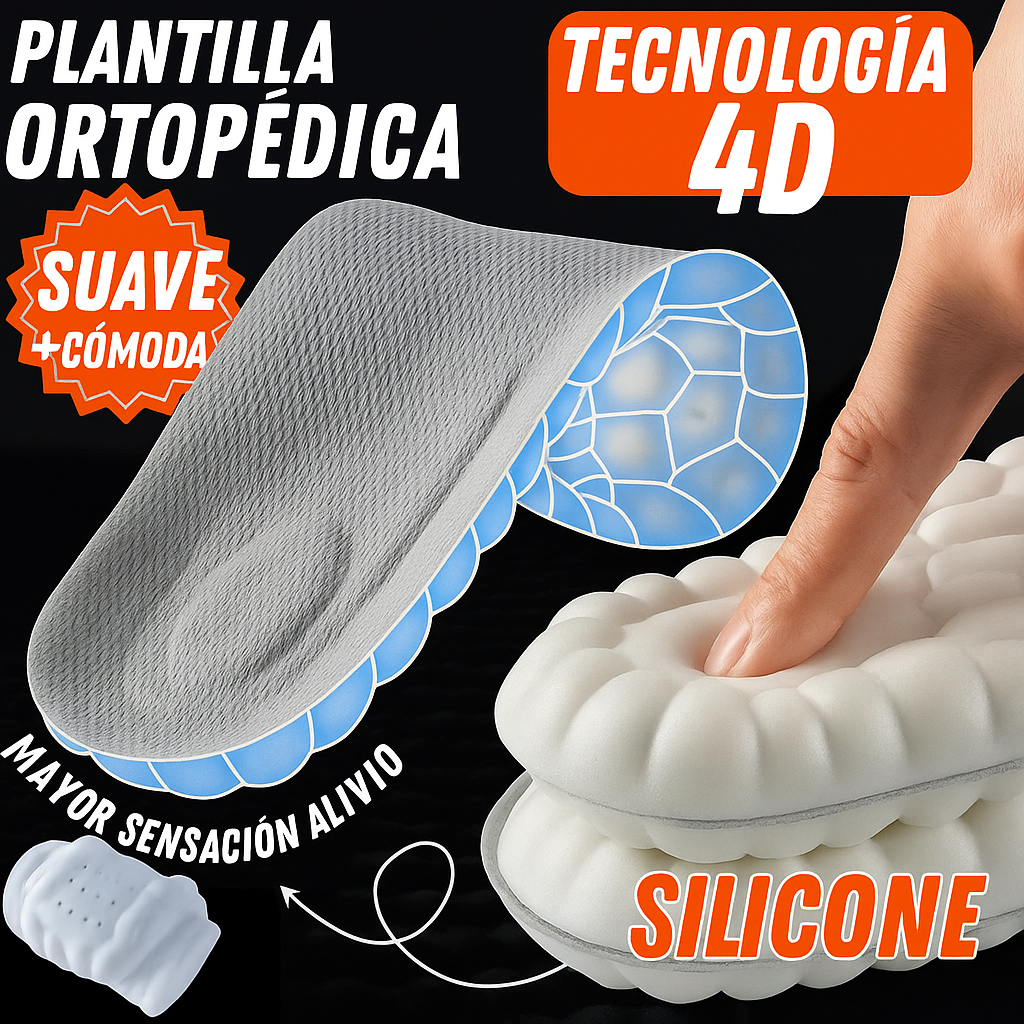 💥 Adiós al Dolor de Pies – Descubre el Poder de la Plantilla 4D Drops