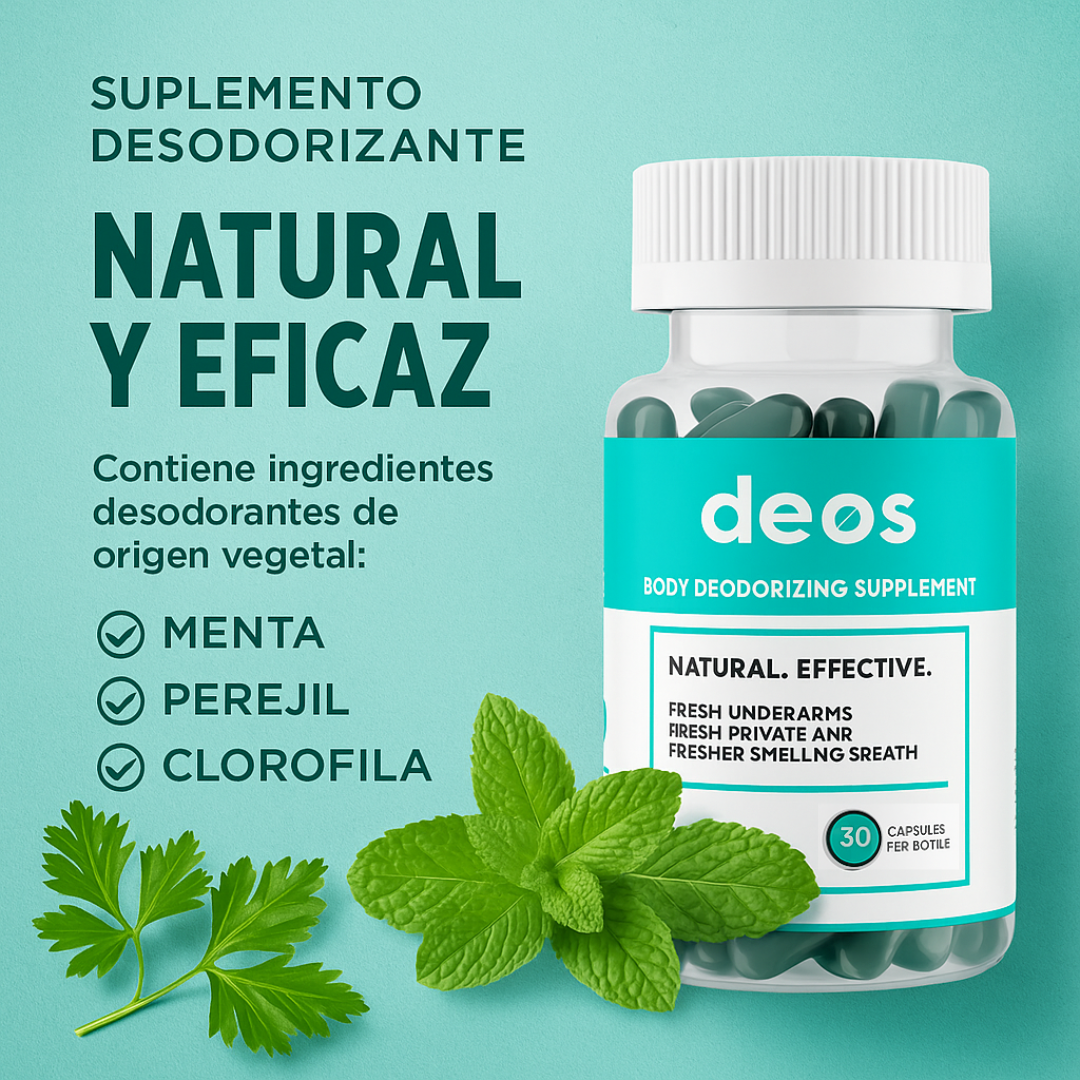 ✨ Revoluciona tu rutina de cuidado personal con Deos – el desodorante en cápsulas inteligente y práctico.