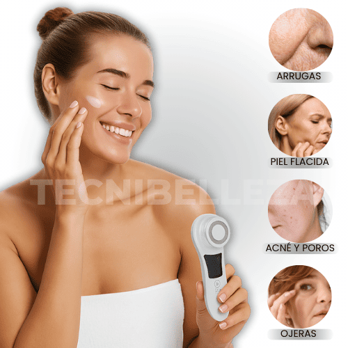 Rejuvenece tu rostro desde la primera semana con el Masajeador Ultrasónico Facial