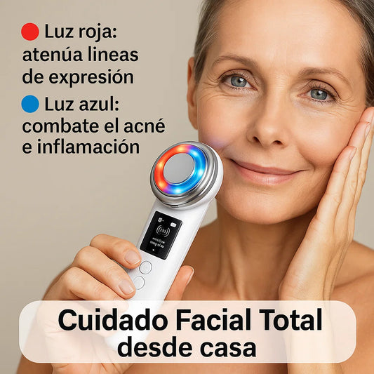 Rejuvenece tu rostro desde la primera semana con el Masajeador Ultrasónico Facial