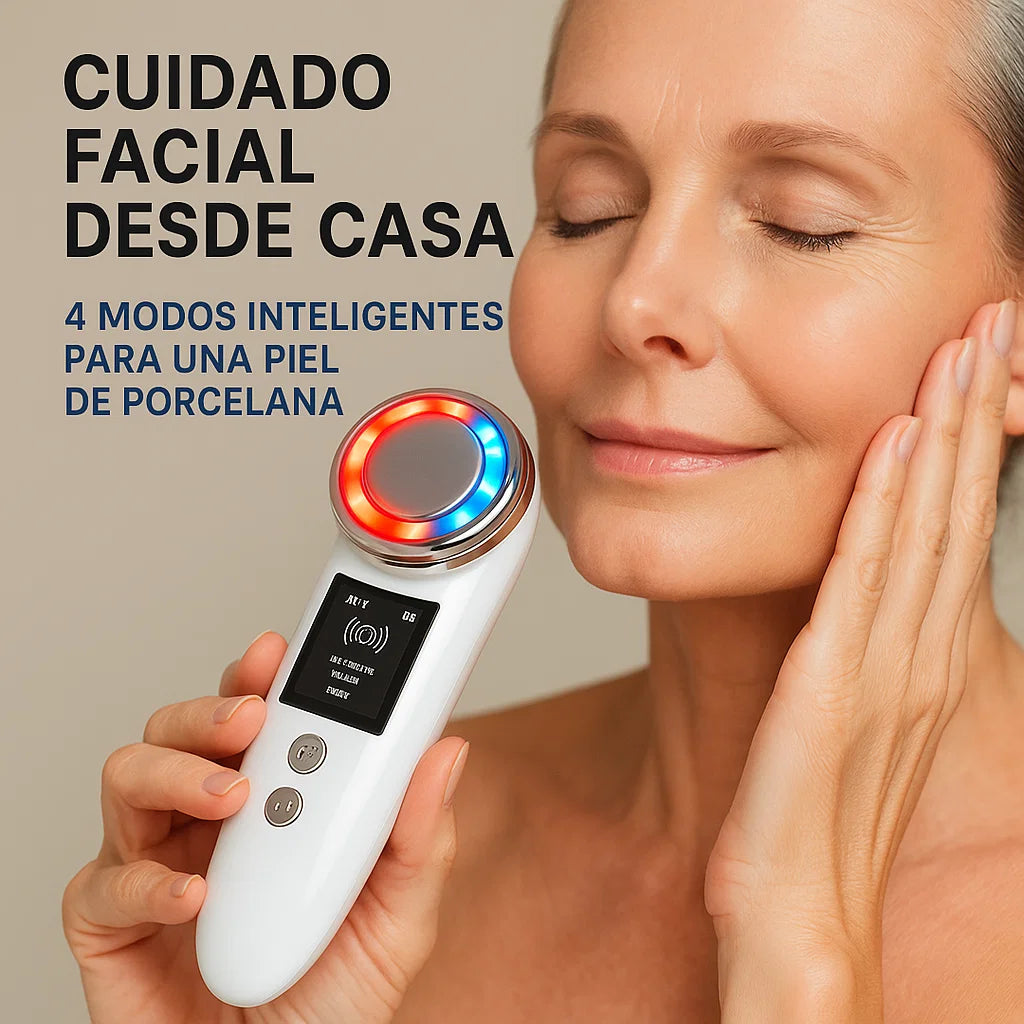 Rejuvenece tu rostro desde la primera semana con el Masajeador Ultrasónico Facial