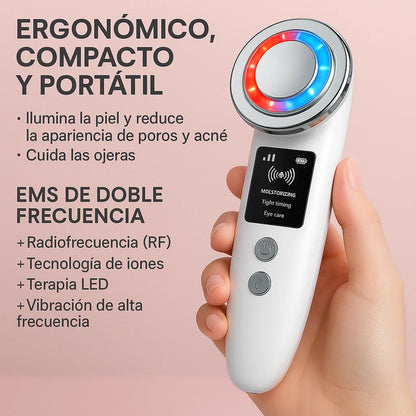 Rejuvenece tu rostro desde la primera semana con el Masajeador Ultrasónico Facial