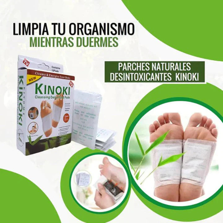 🌿 Parches Desintoxicantes para Pies – Elimina toxinas mientras duermes 🌙