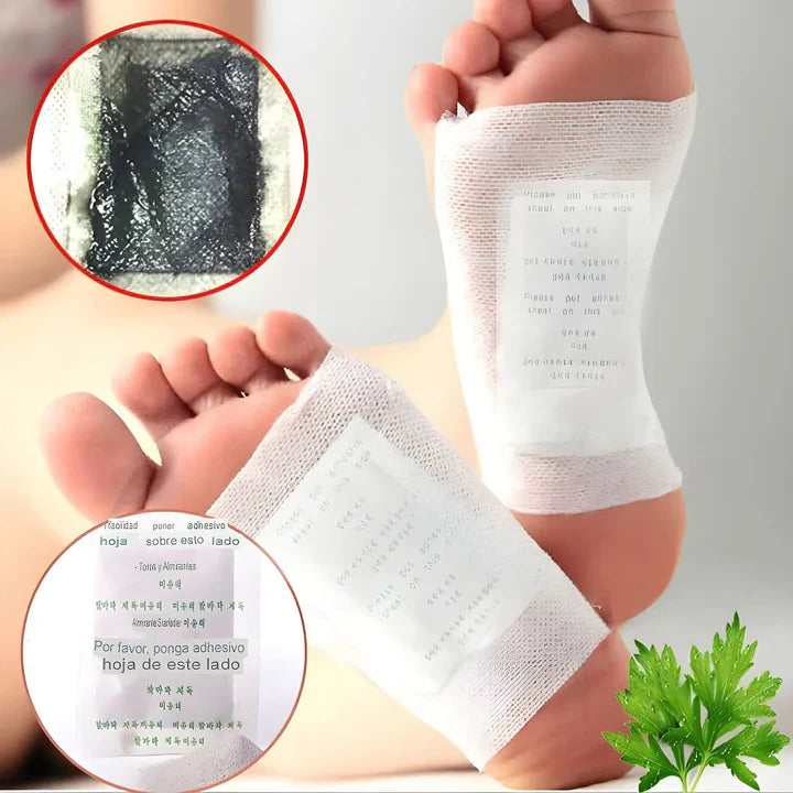 🌿 Parches Desintoxicantes para Pies – Elimina toxinas mientras duermes 🌙
